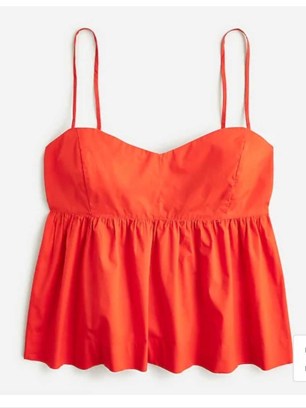 NWT J. Crew Flowly Cotton Pleated Camisole XXS